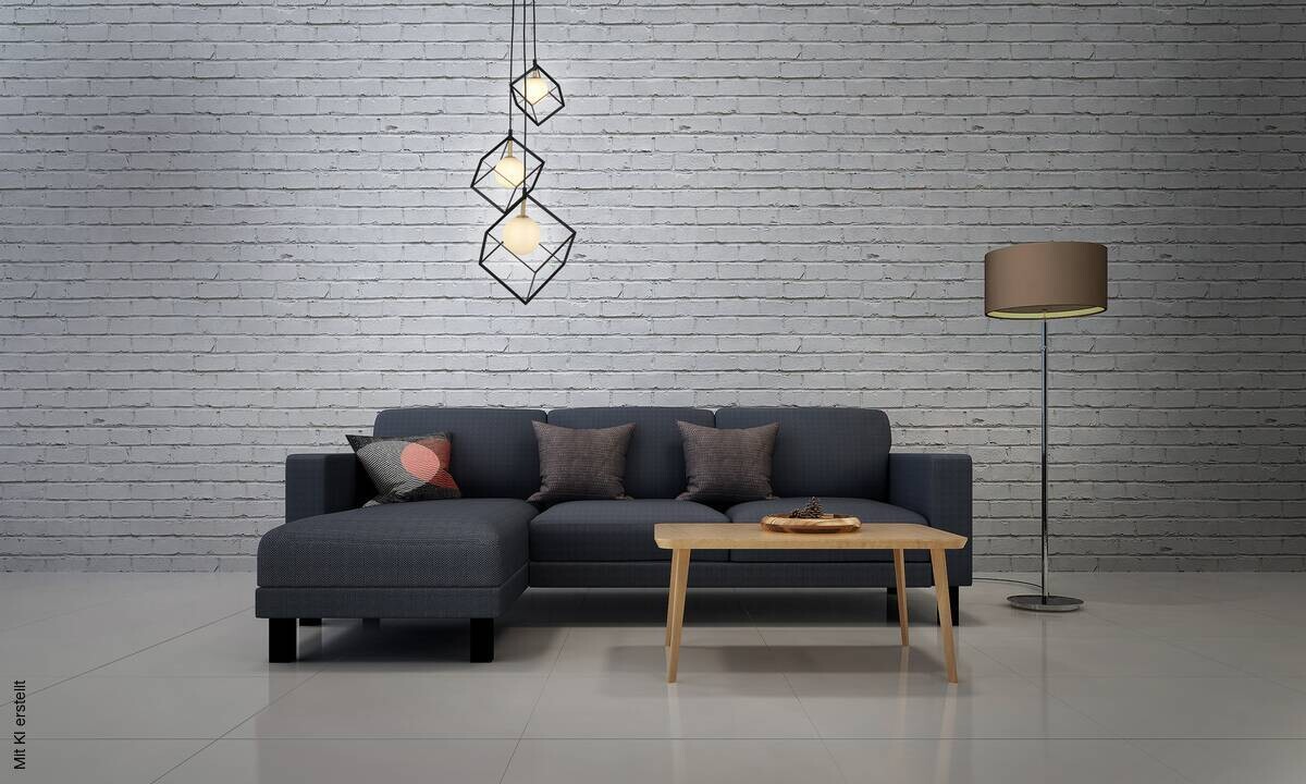 Näve Leuchten Pendelleuchte 7083022 schwarz Metall Glas B/H/T: ca. 40x147x40 cm G9 3 Brennstellen