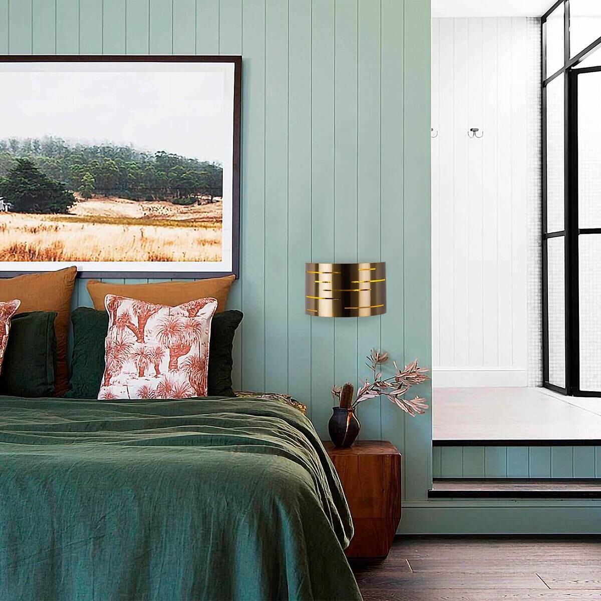 Opviq Wandleuchte Exquisite bronze Metall B/H/T/L: ca. 10x22x10x30 cm E27 1 Brennstellen