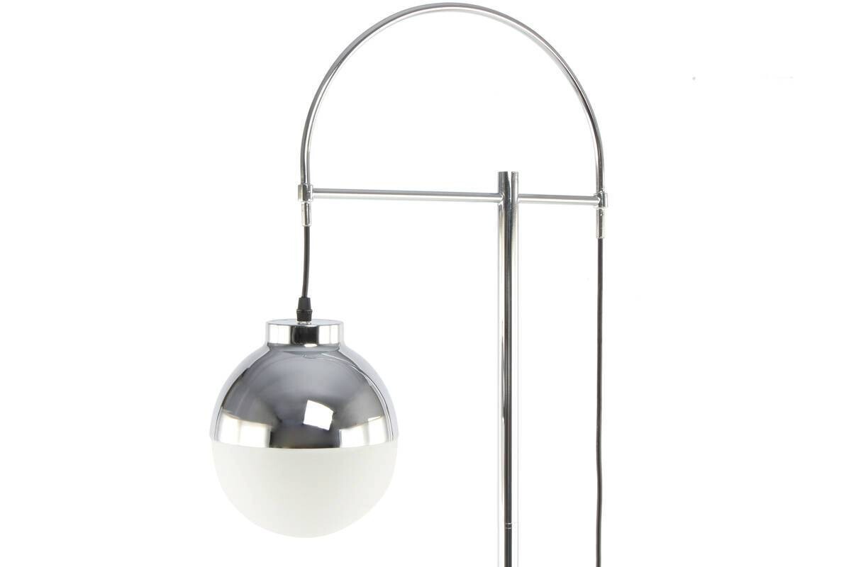 Kayoom Stehlampe Lavina 125 weiß silber Glas Eisen B/H/T/D: ca. 44x160x44x44 cm E27 1 Brennstellen