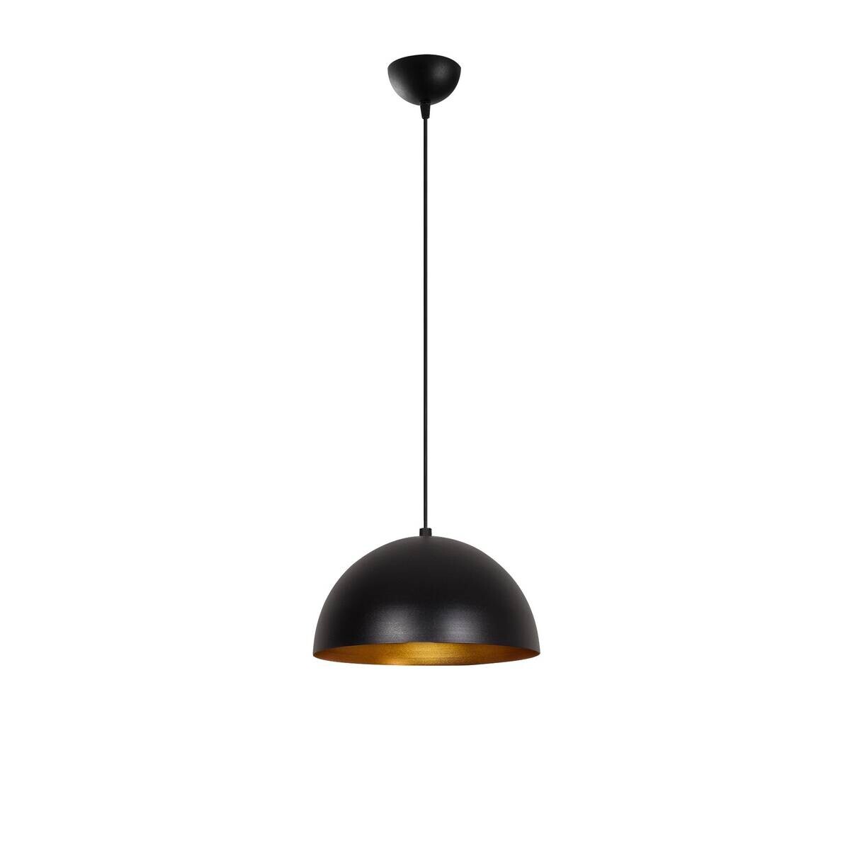 Opviq Pendelleuchte Sivani gold schwarz B/H/T/L/D: ca. 30x111x30x30x30 cm E27 1 Brennstellen