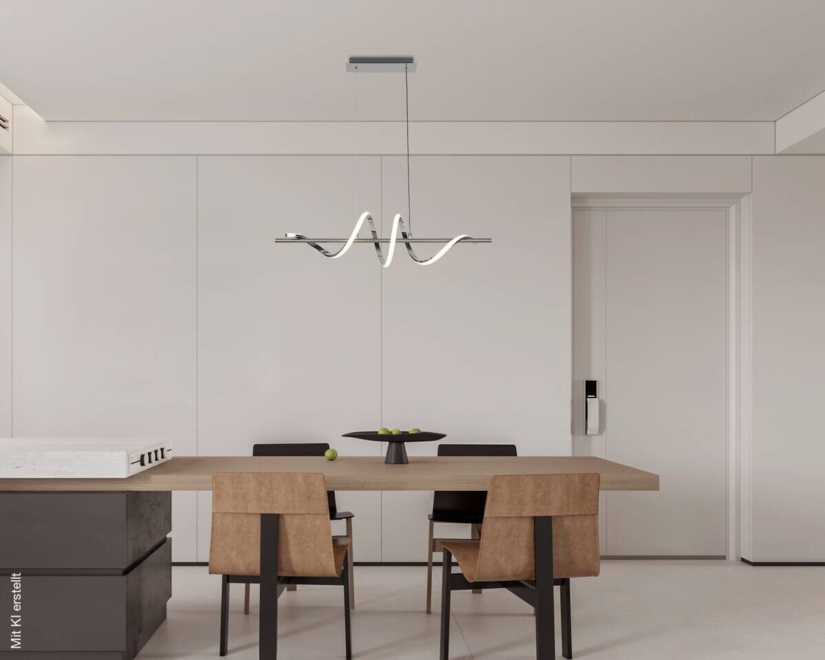 Nolo LED-Pendelleuchte Serpente B/H/T: ca. 80x120x22 cm