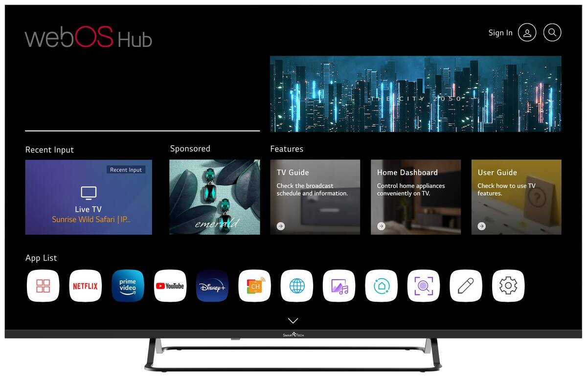 Smart-Tech LED-TV 50UW02V D: ca. 126 cm