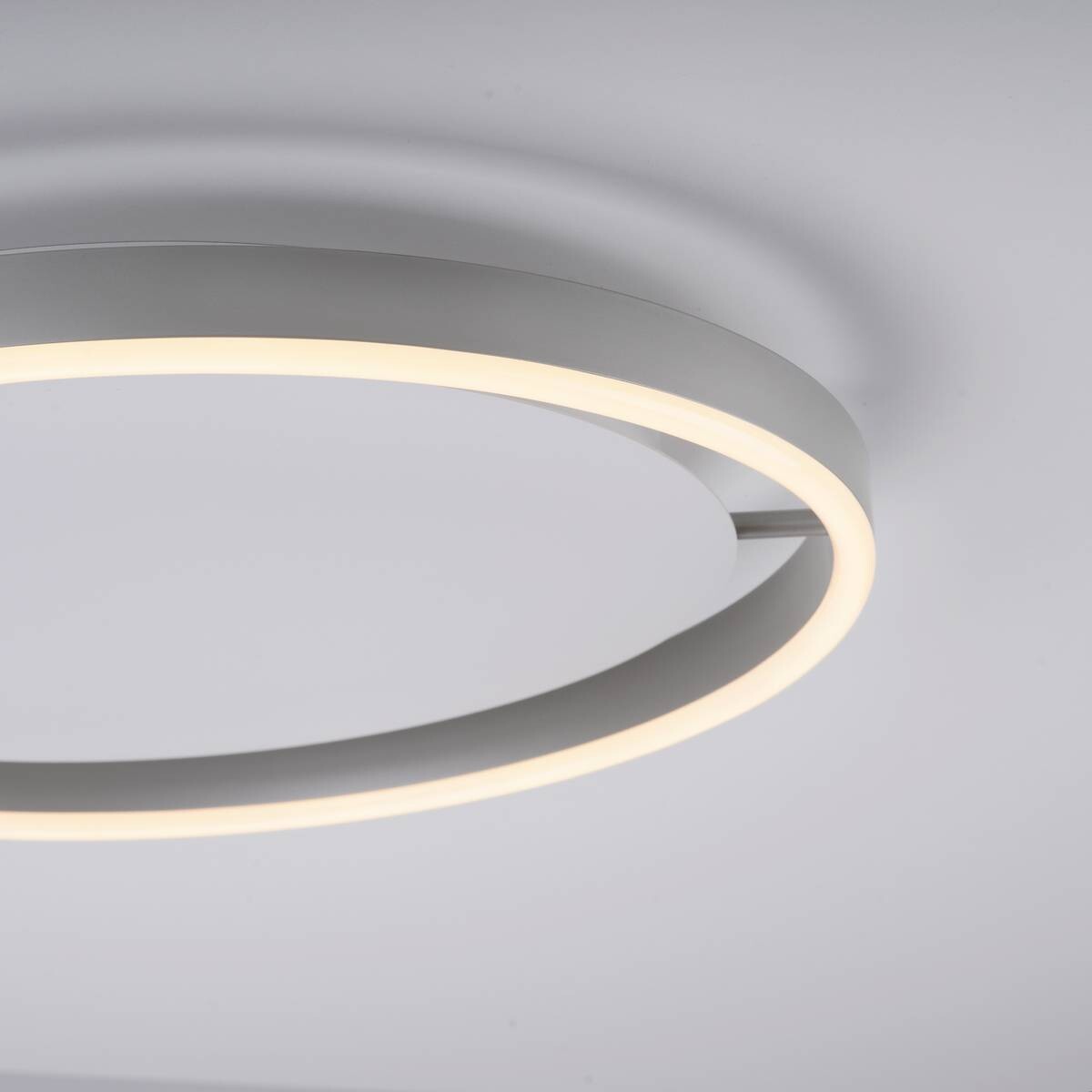 Just Light LED-Deckenleuchte RITUS 15391-95 weiß Alu Metall H/D: ca. 5,3x39,3 cm 1 Brennstellen
