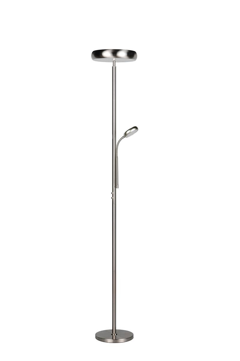 Reality Stehlampe Palermo nickel matt Metall H: ca. 183 cm 1 Brennstellen