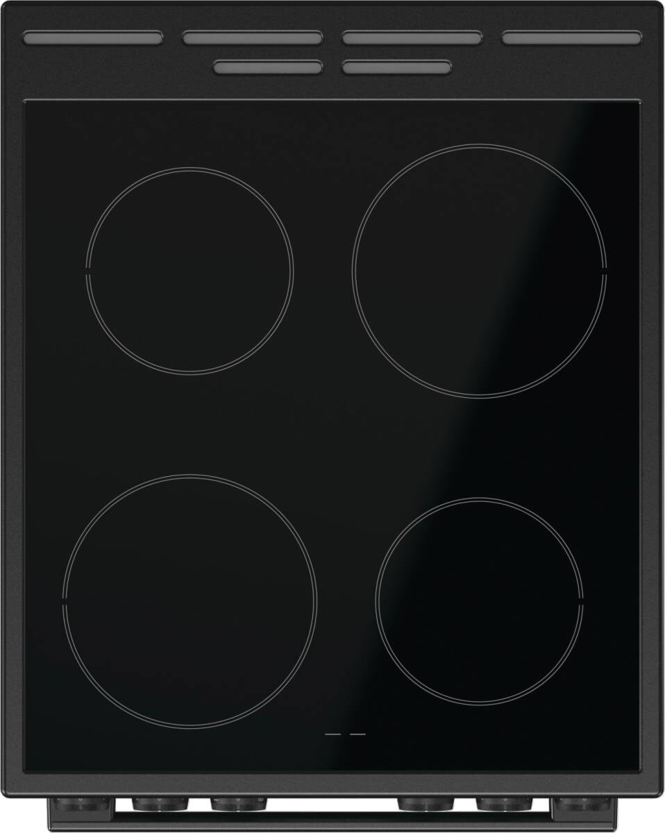Gorenje Standherd 50cm mit Glaskeramikkochfeld GEC5A20BG EEK: A Spektrum: A+++ bis D 74l Volumen schwarz B/H/T: ca. 50x85x59 cm