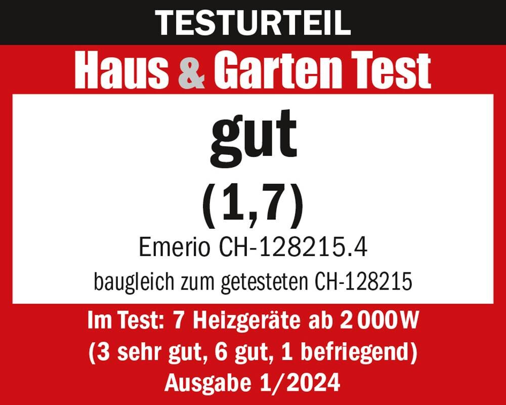 Emerio Konvektor CH-128215.4 schwarz B/H/L: ca. 20x32,8x46,5 cm ca. 2000 W