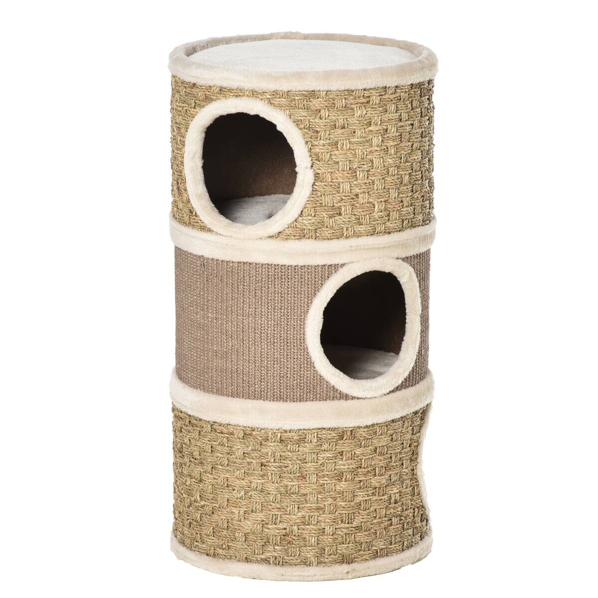 PawHut Tier-Zubehör braun Edelstahl B/H/L: ca. 37,5x37,5x70 cm