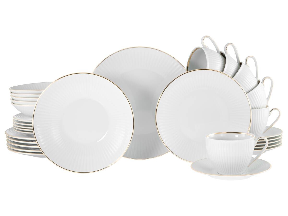 CreaTable Kombiservice Valencia gold Porzellan 30 tlg.