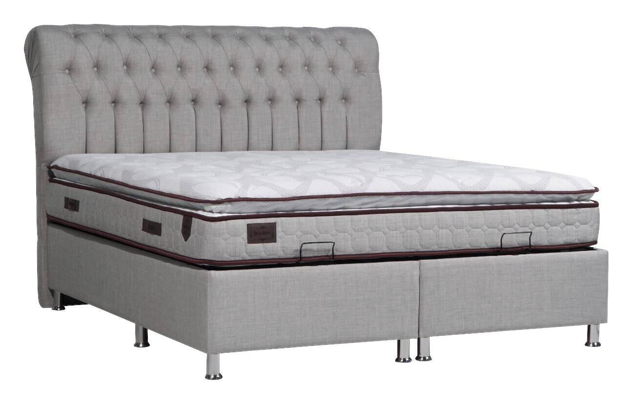 Polsterbett Elegance grau Liegefläche B/L: ca. 180x200 cm