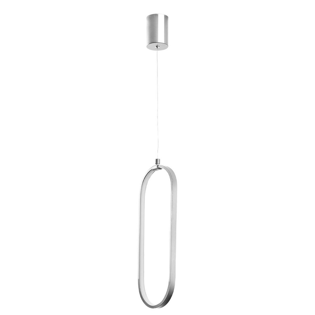 Opviq LED-Pendelleuchte Chrom B/H/T: ca. 17x110x10 cm