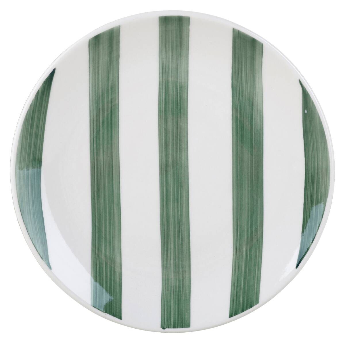 Teller grün Keramik H/D: ca. 2,3x19 cm