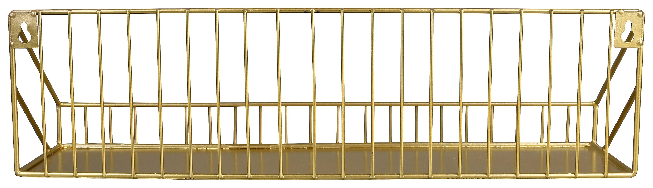 Wandregal Wandregal gold Optik Metall B/H/T: ca. 45x11x11 cm