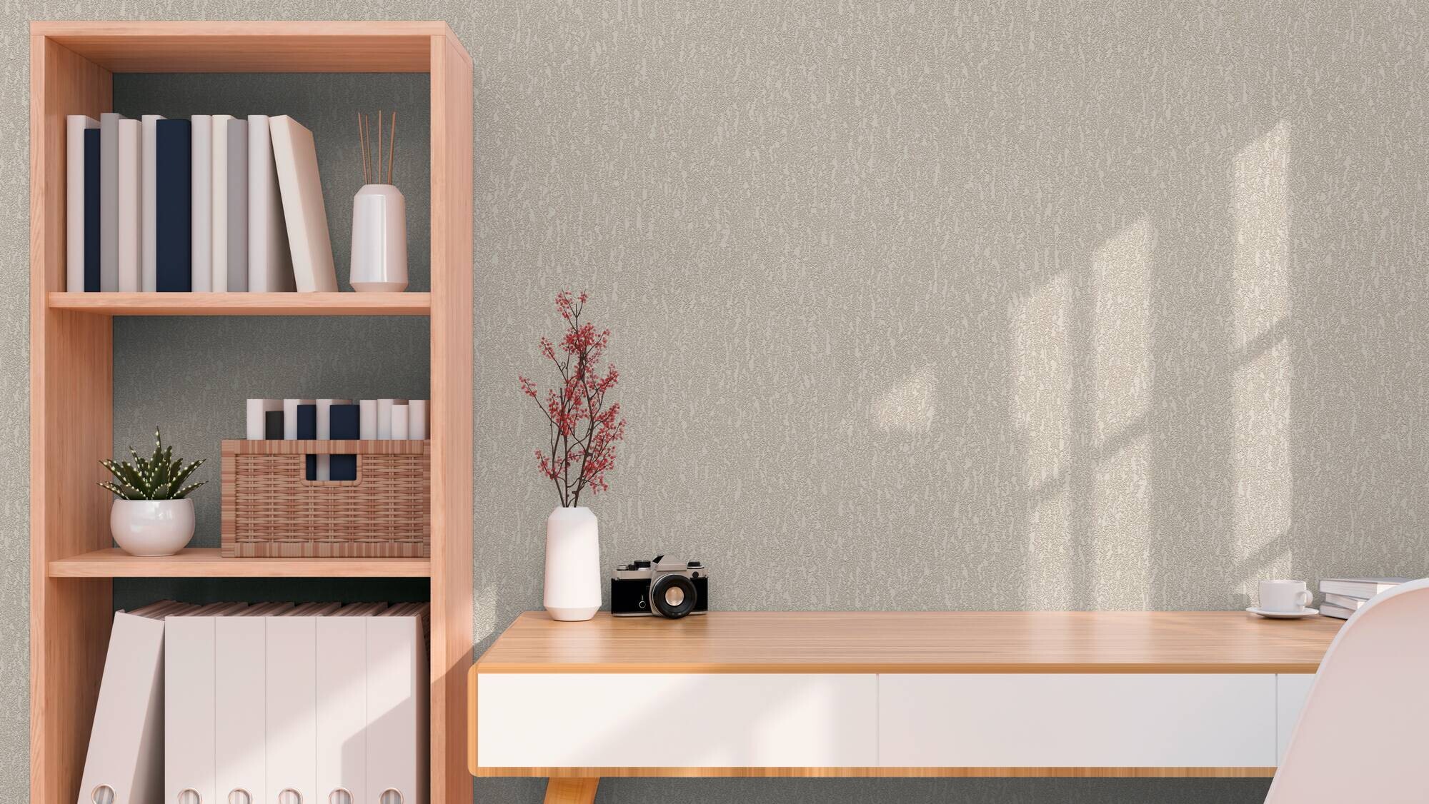 A.S.Creation Vliestapete grau beige creme B/H/D: ca. 53x1005x9,3 cm