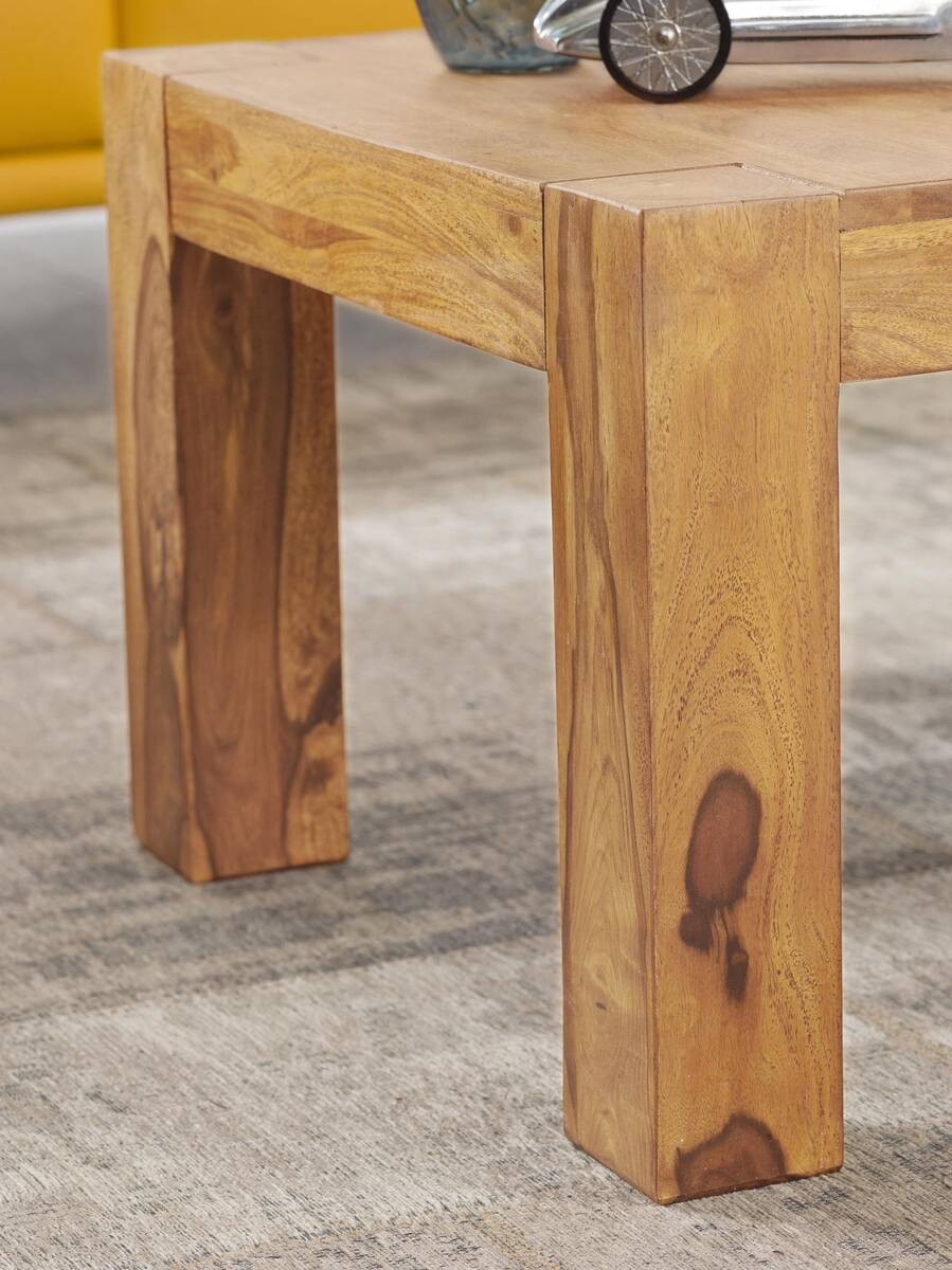 Wohnling Couchtisch natur Akazie B/H/T: ca. 60x40x60 cm