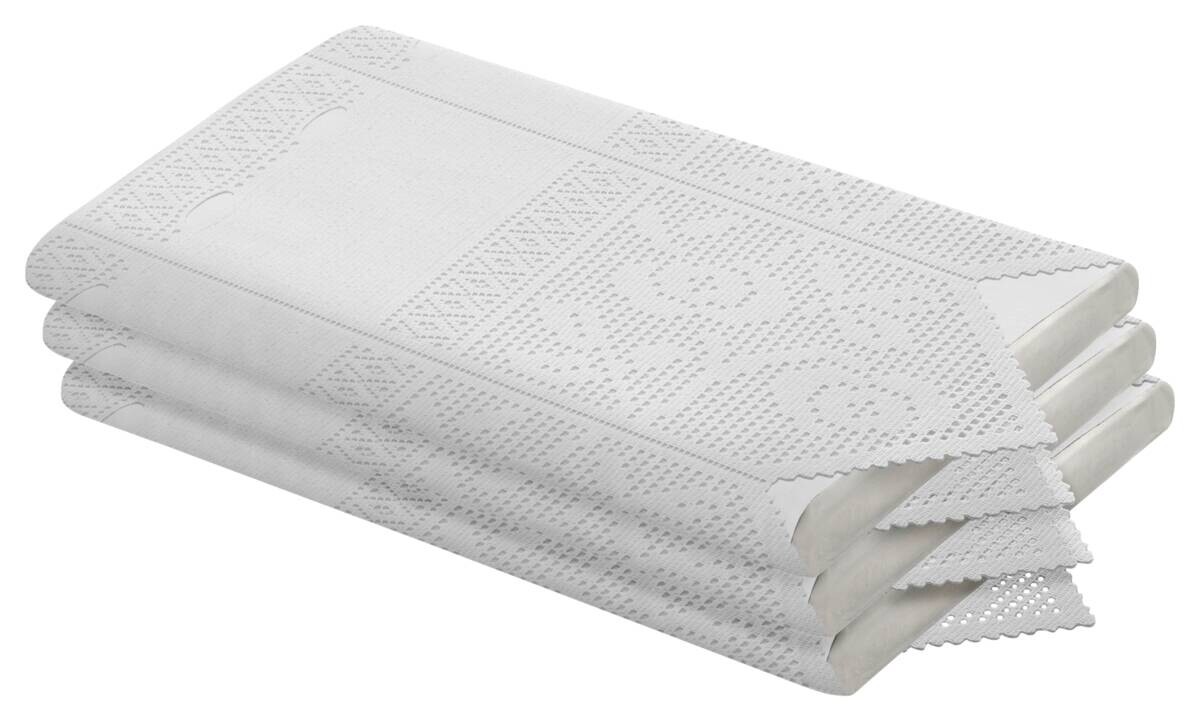 Scheibengardinen-Meterware weiß H: ca. 30 cm