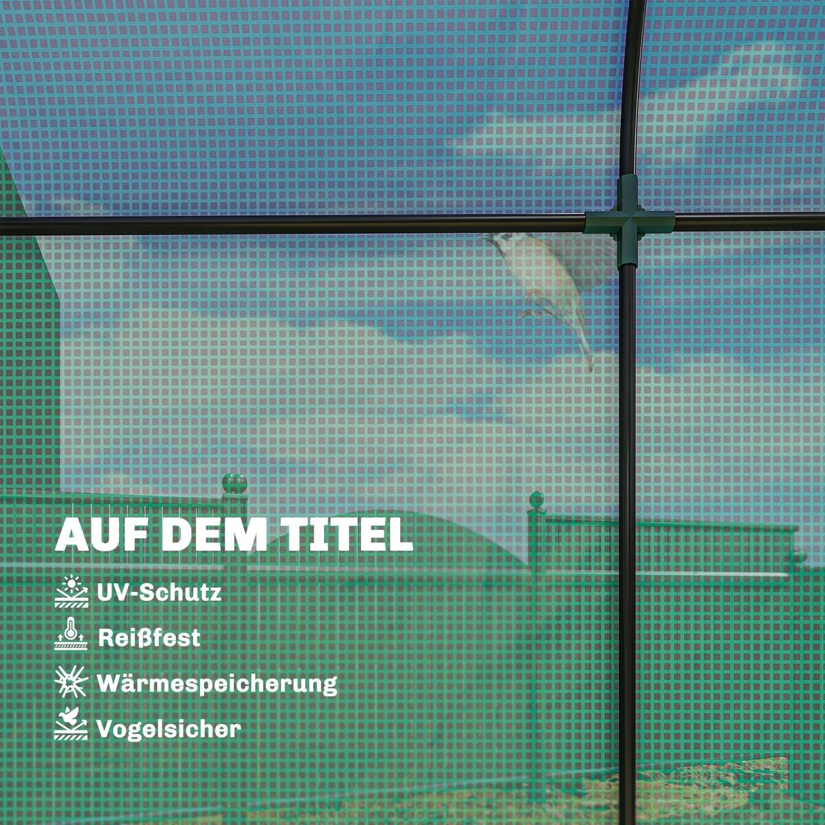 Outsunny Gewächshaus B/H/T/L: ca. 68x200x68x170 cm grün