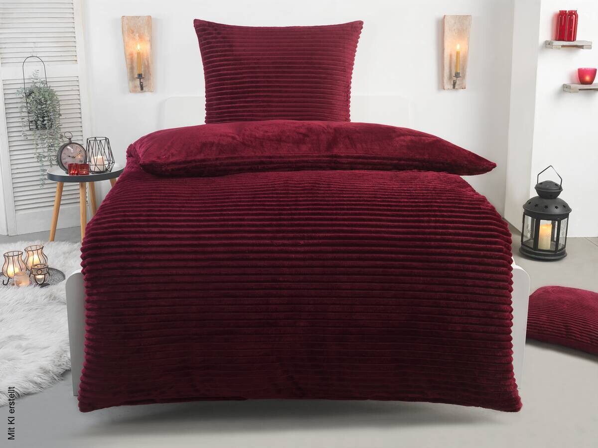 Microfaser Wende Bettwäsche Cashmere touch