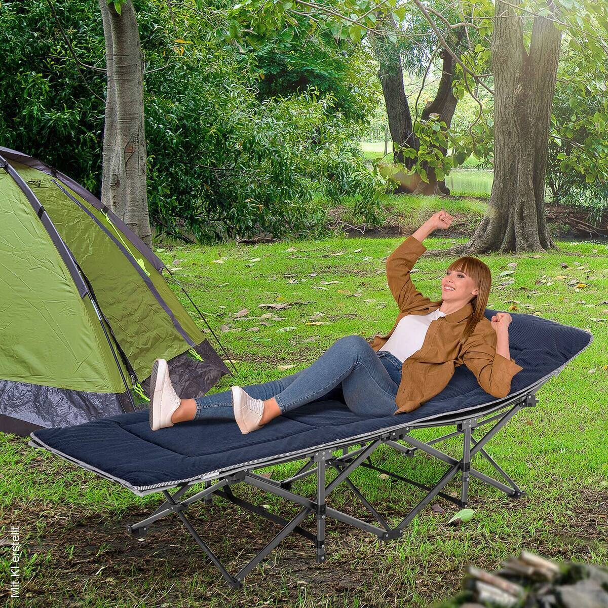 Outsunny Campingbett B/H/L: ca. 64,5x53x188 cm