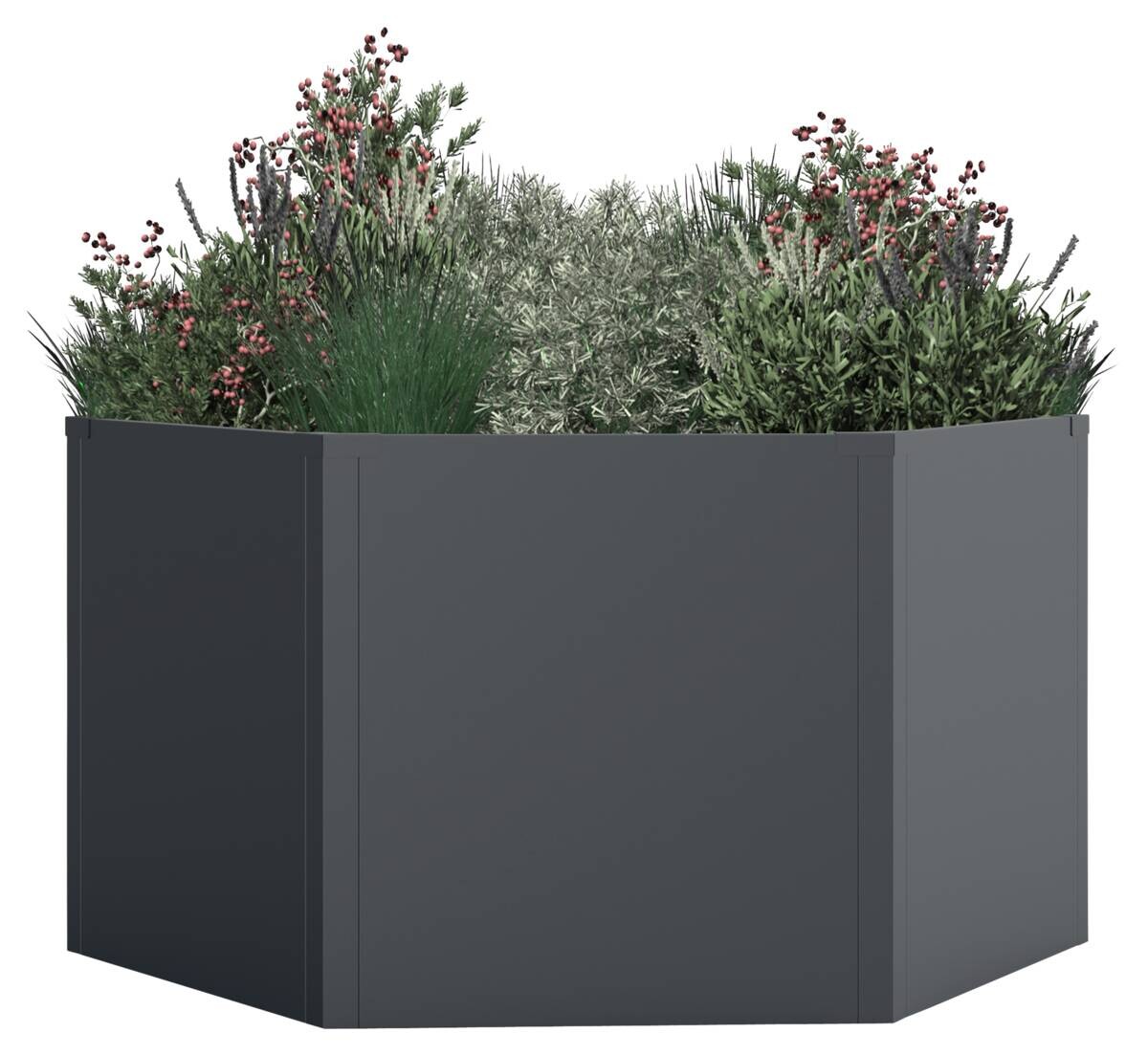 Westmann Hochbeet Varia anthrazit Metall B/H/L: ca. 100x52x100 cm