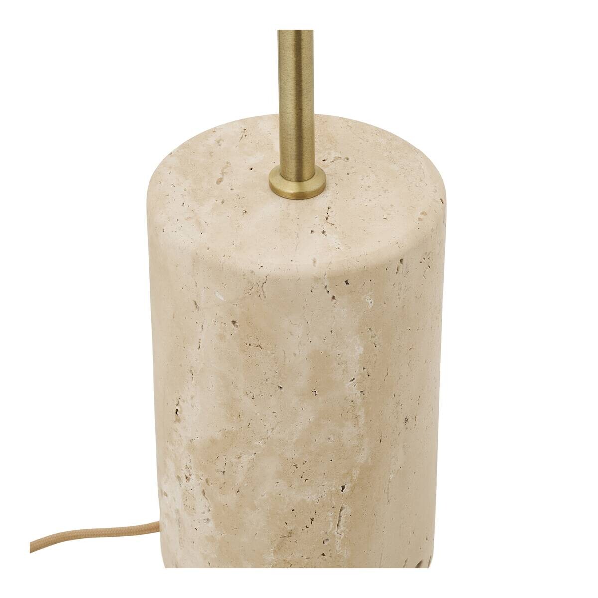 Housenordic Stehlampe Sheffield beige Metall Marmor B/H/L: ca. 40x155x40 cm E14 1 Brennstellen