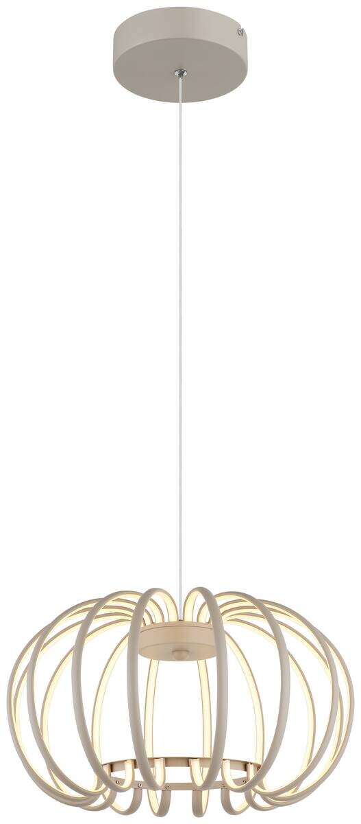 GLOBO LED-Pendelleuchte sand Aluminium Metall H/D: ca. 120x40 cm 1 Brennstellen