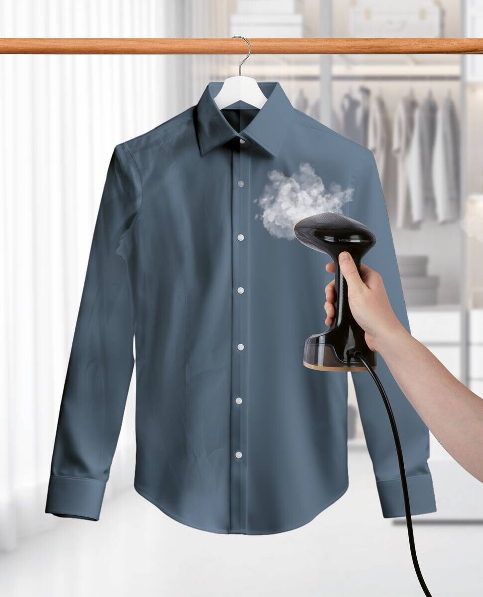 CLEANmaxx Dampfbürste 15272 schwarz Edelstahl Kunststoff B/H/L: ca. 11,5x19x16 cm