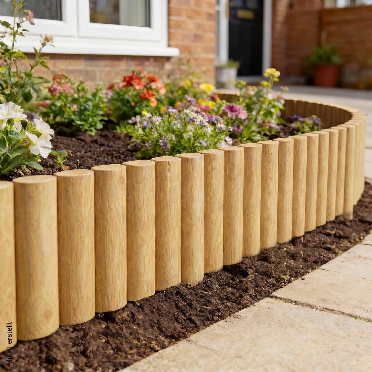 Outsunny Gartenzaun B/H/T/L: ca. 2,7x30x2,7x176 cm