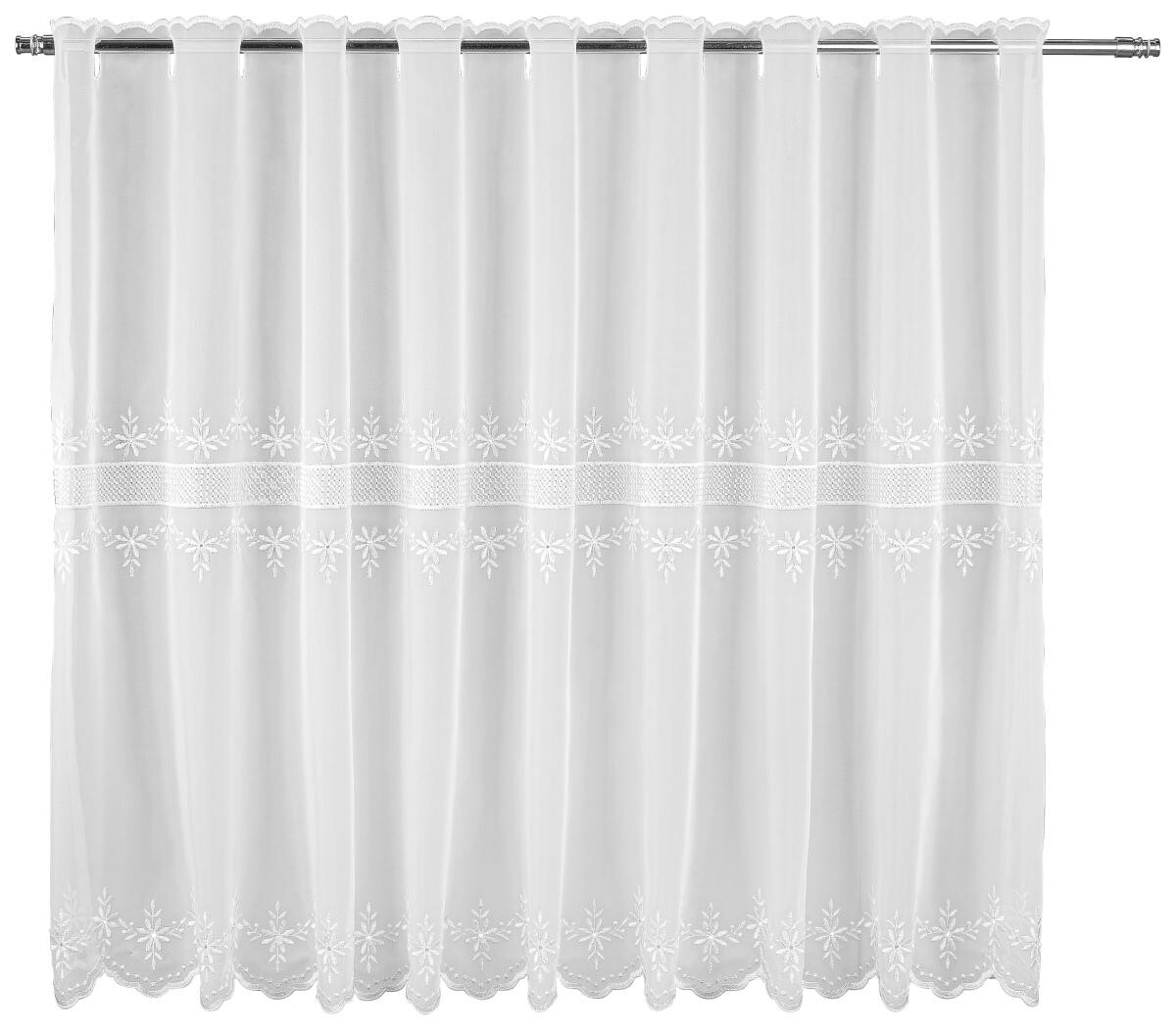 POCOline Scheibengardine Ettky weiß B/L: ca. 140x75 cm