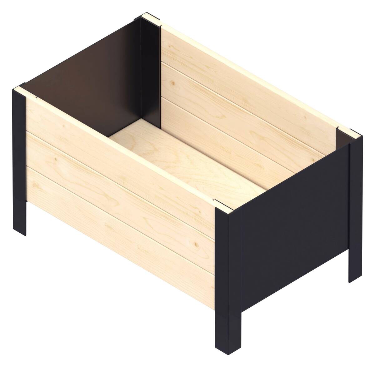 UPYARD Hochbeet MODERN natur Holz B/H/L: ca. 36x32x58 cm