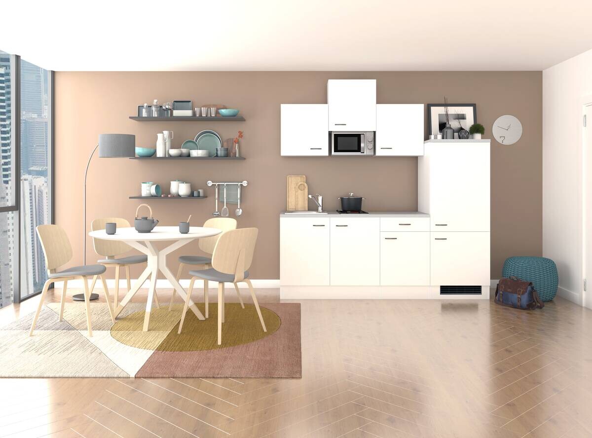 Küchenblock Wito weiß B/H/T: ca. 210x226x60 cm