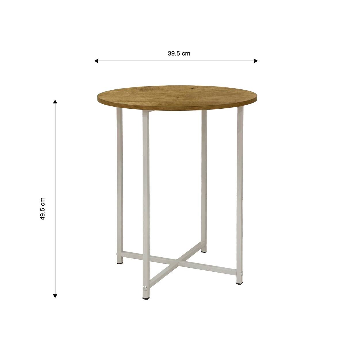 Beistelltisch Manu Oak MDF H/D: ca. 49,5x39,5 cm