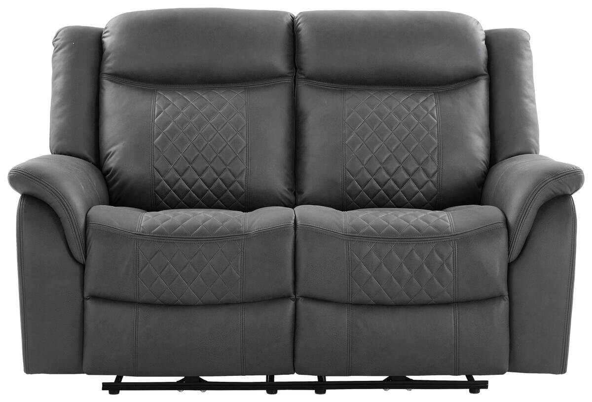 Sofa Pedro grau Microfaser B/H/T: ca. 162x108x94 cm