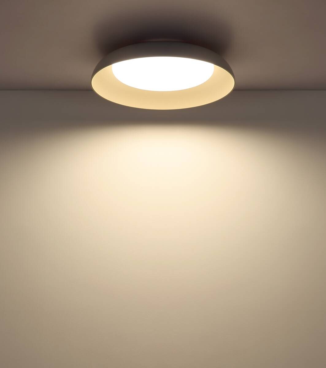 GLOBO LED-Deckenleuchte ORBIS weiß Metall H/D: ca. 9,5x48 cm 1 Brennstellen