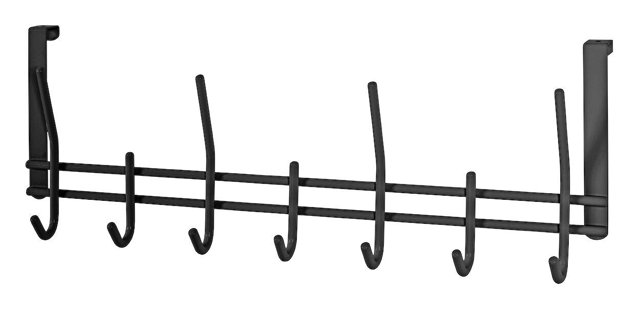 Türgarderobe schwarz pulverbeschichtet Stahl B/H/T: ca. 54x20x7 cm