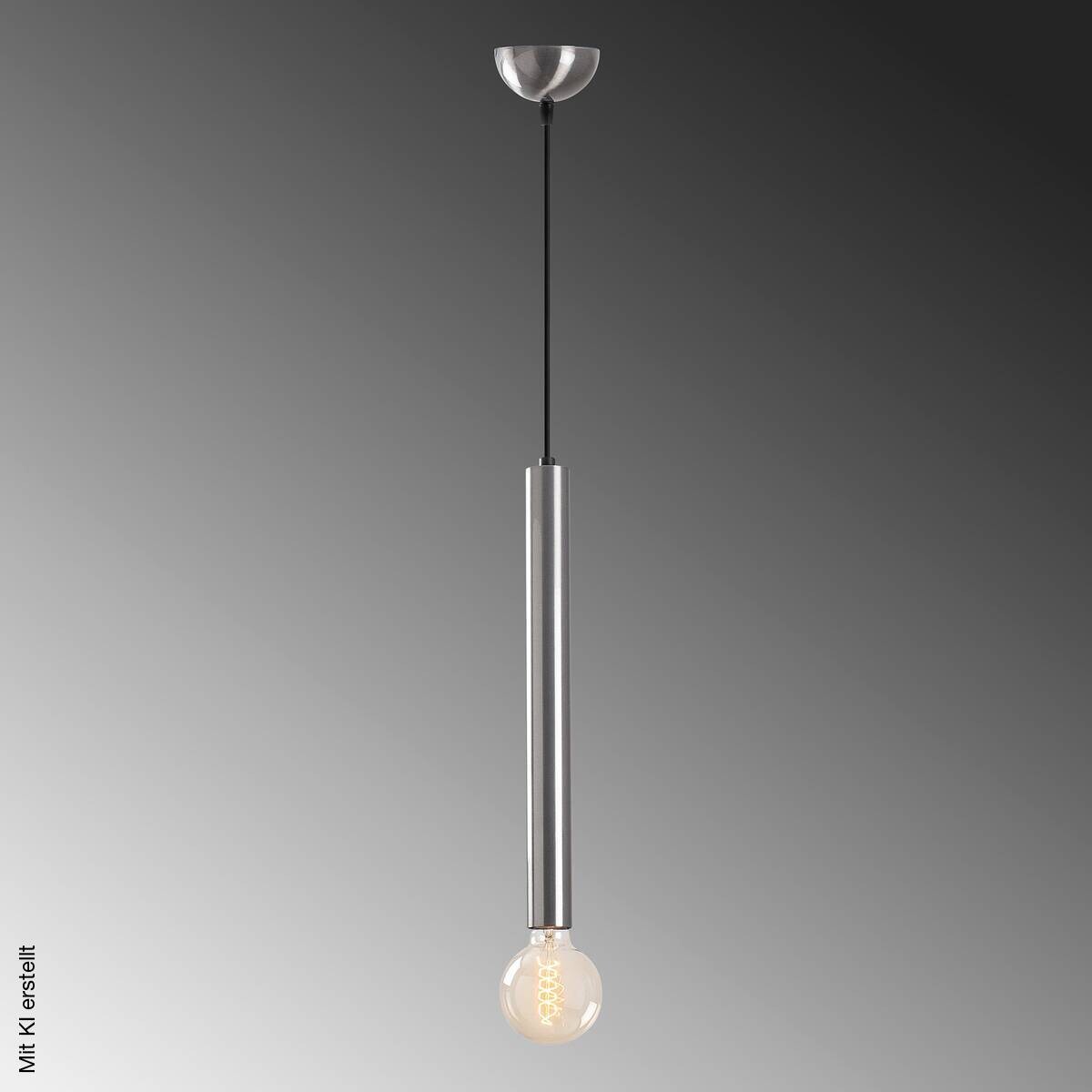 Opviq Pendelleuchte silber B/H/T: ca. 4x139x4 cm E27 1 Brennstellen