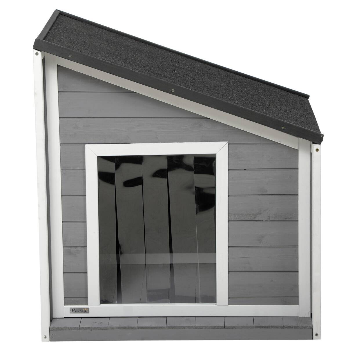 PawHut Hunde-Zubehör weiß Holz B/H/L: ca. 58x71x77 cm