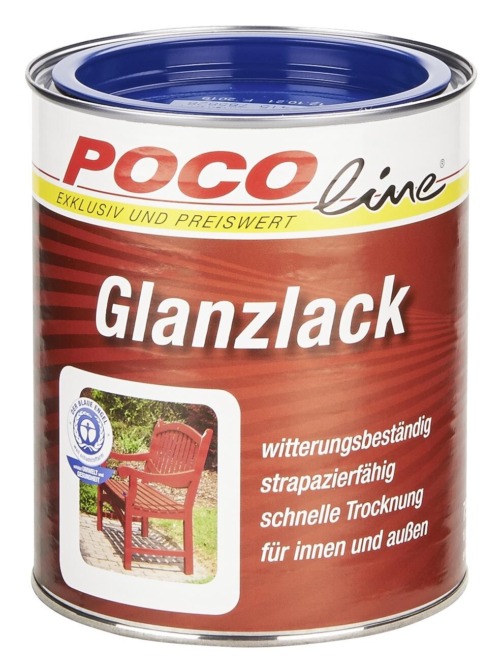 POCOline Acyl Buntlack enzianblau glänzend ca. 0,75 l