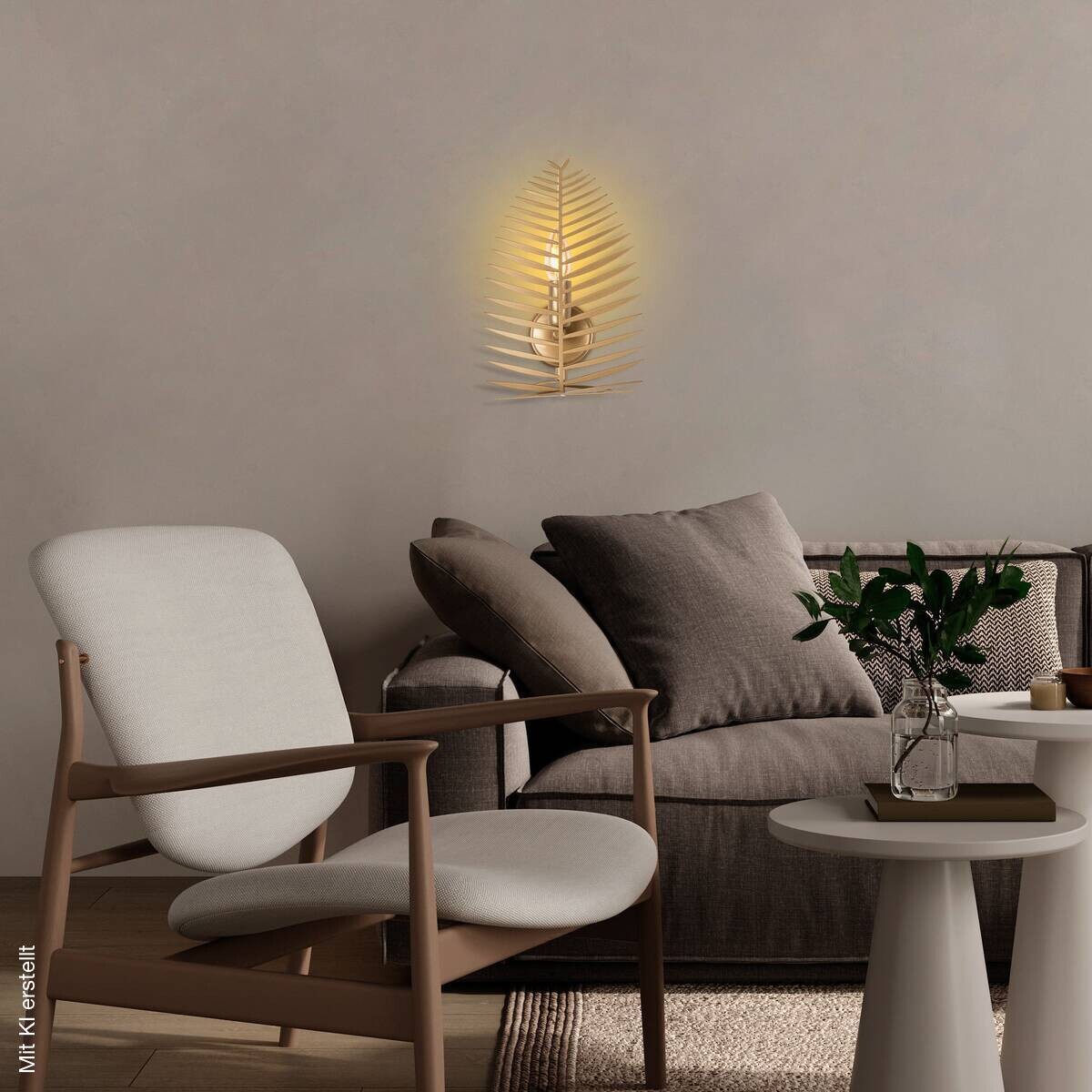 Opviq Wandleuchte gold B/H/T: ca. 20x8x30 cm E14 1 Brennstellen