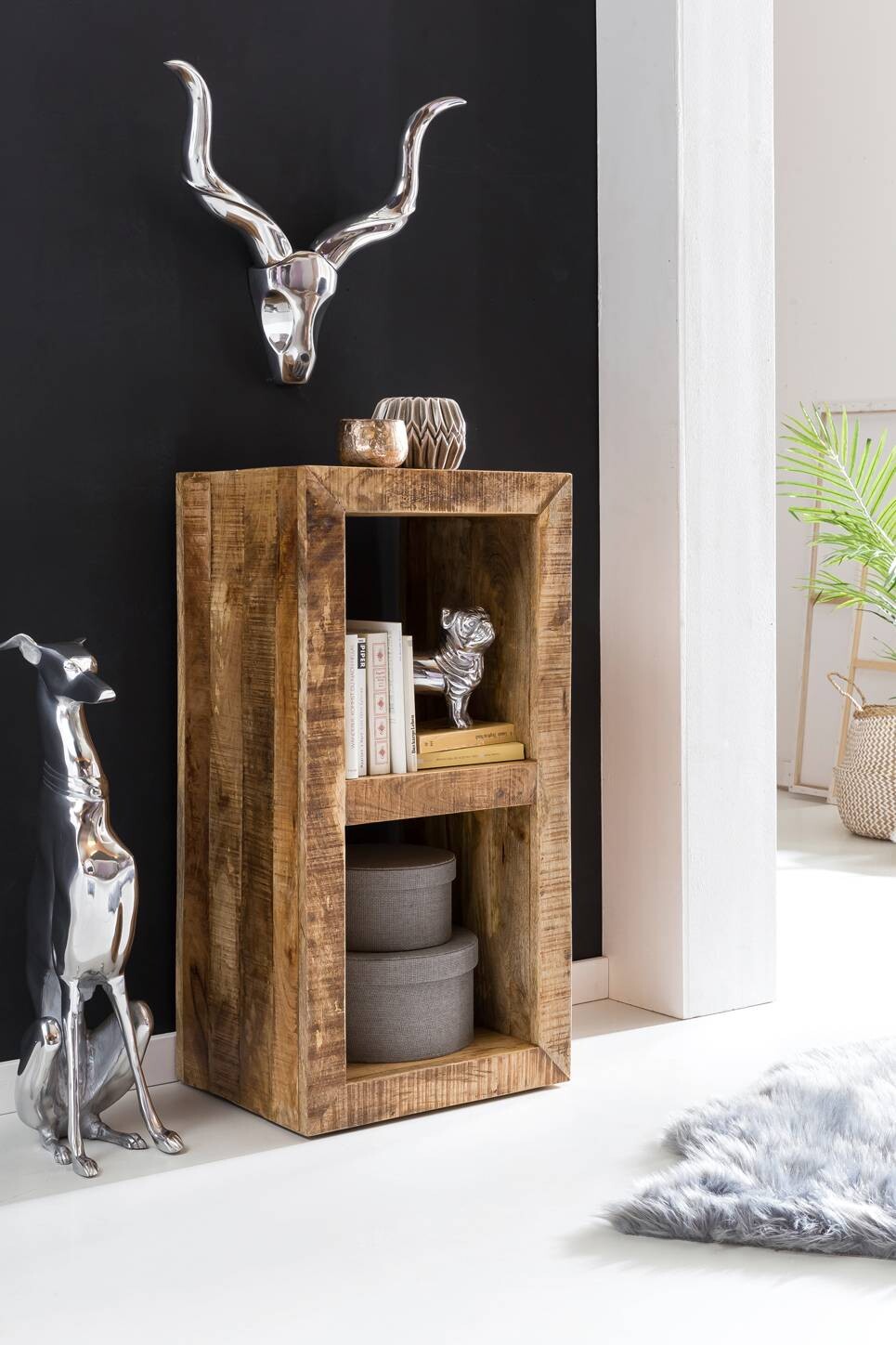 Standregal natur lackiert B/H/T: ca. 45x90x35 cm