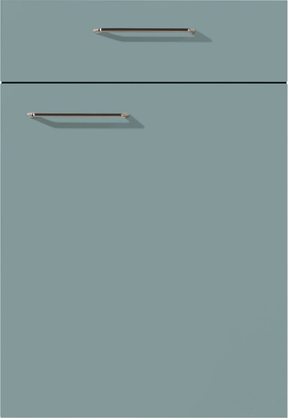 nobilia Doppelblock Touch schwarz Lacklaminat supermatt B/T/L: ca. 150x60x260 cm