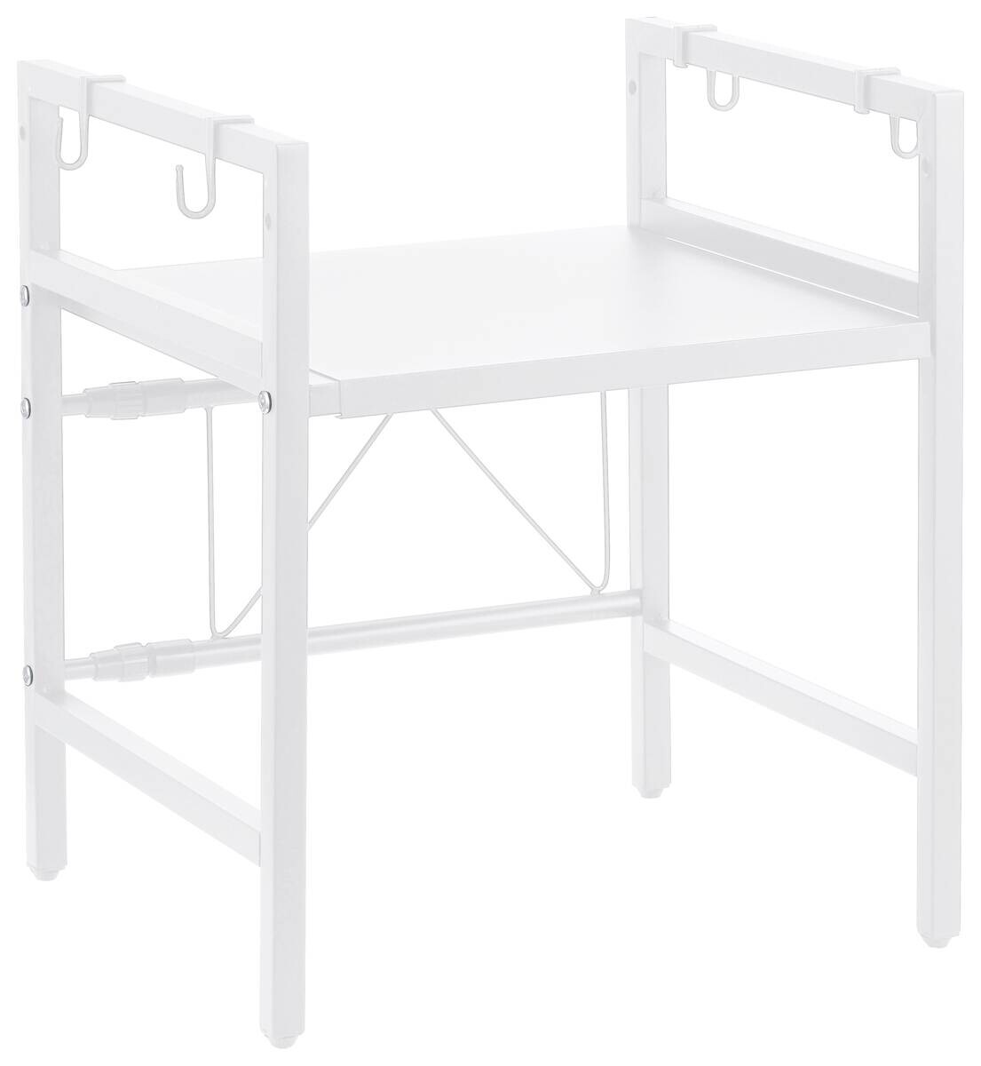 POCOline Regal weiß Metall B/H/L: ca. 36x45,5x60 cm