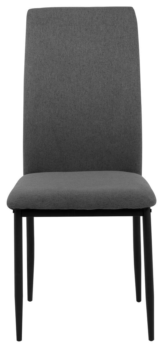 Stuhl Elsa grau Microfaser B/H/T: ca. 43x92,5x53 cm