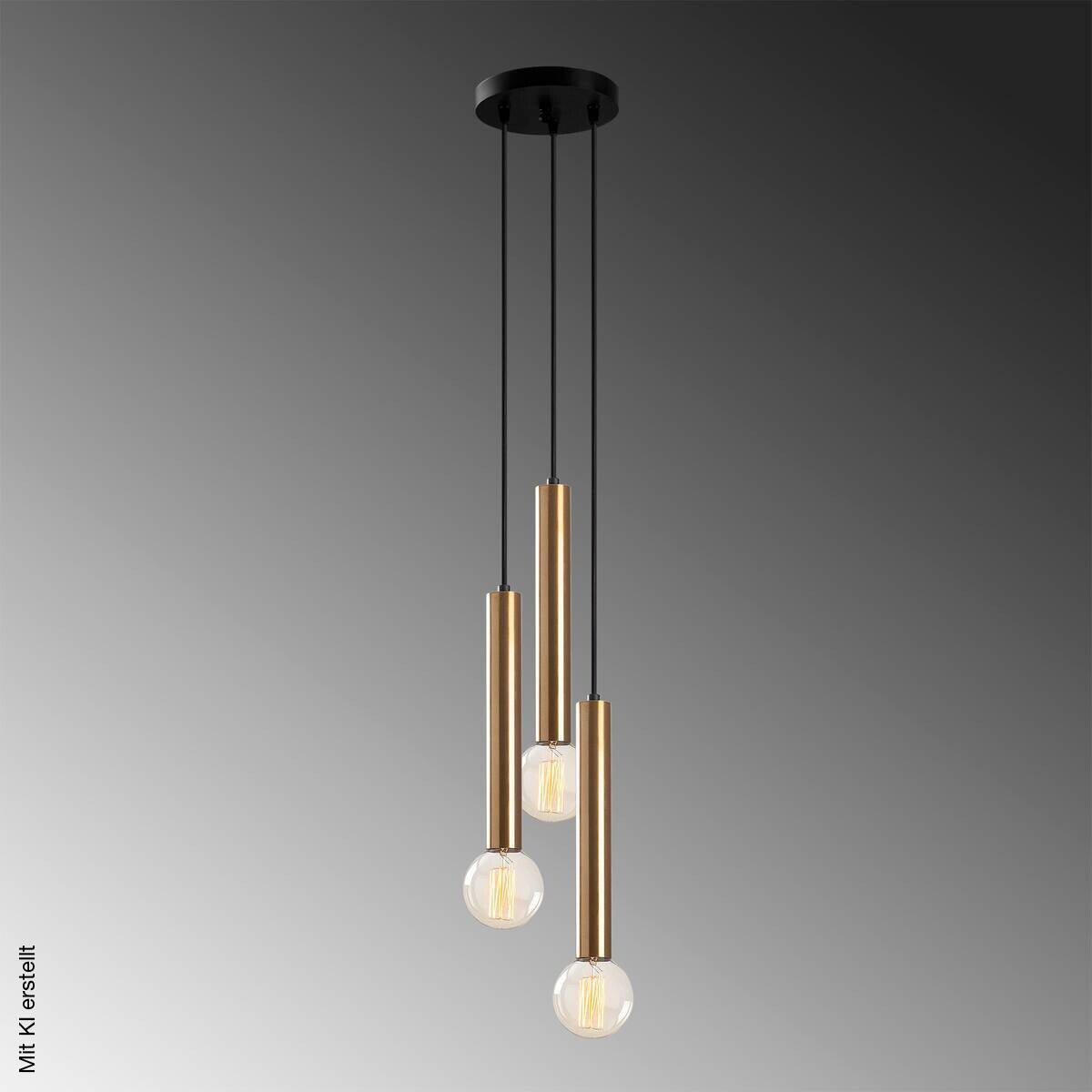 Opviq Pendelleuchte Tempo-6012 B/H/T/L/D: ca. 22x136x22x22x22 cm E27 3 Brennstellen