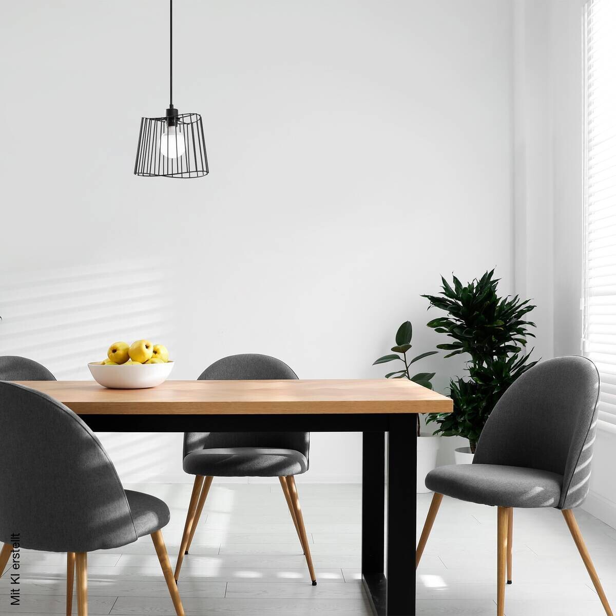 Opviq Pendelleuchte schwarz B/H/T: ca. 25x116x25 cm E27 1 Brennstellen