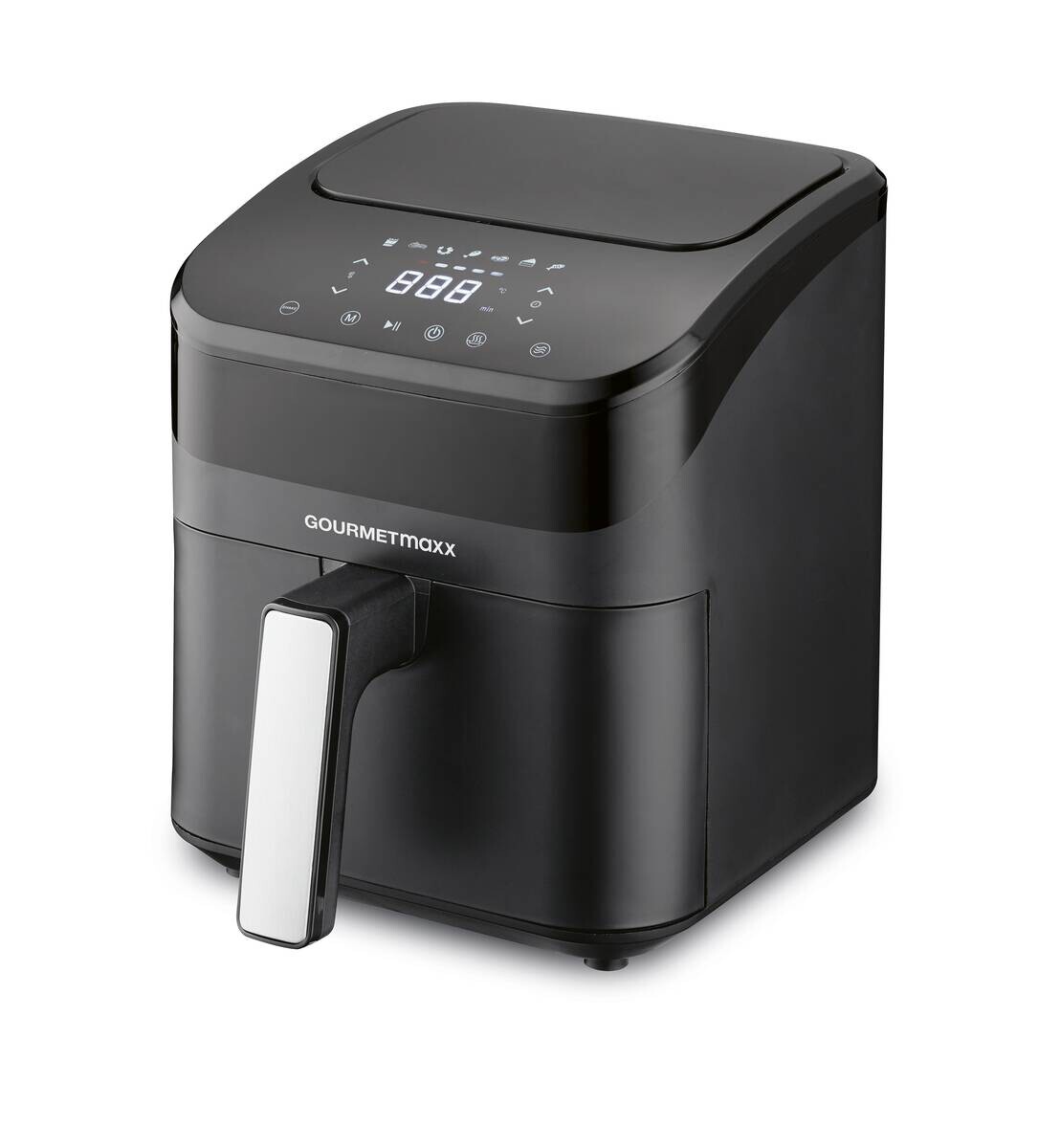 GOURMETmaxx Heißluftfritteuse schwarz Metall B/H/L: ca. 24x28,6x34,9 cm ca. 4 l