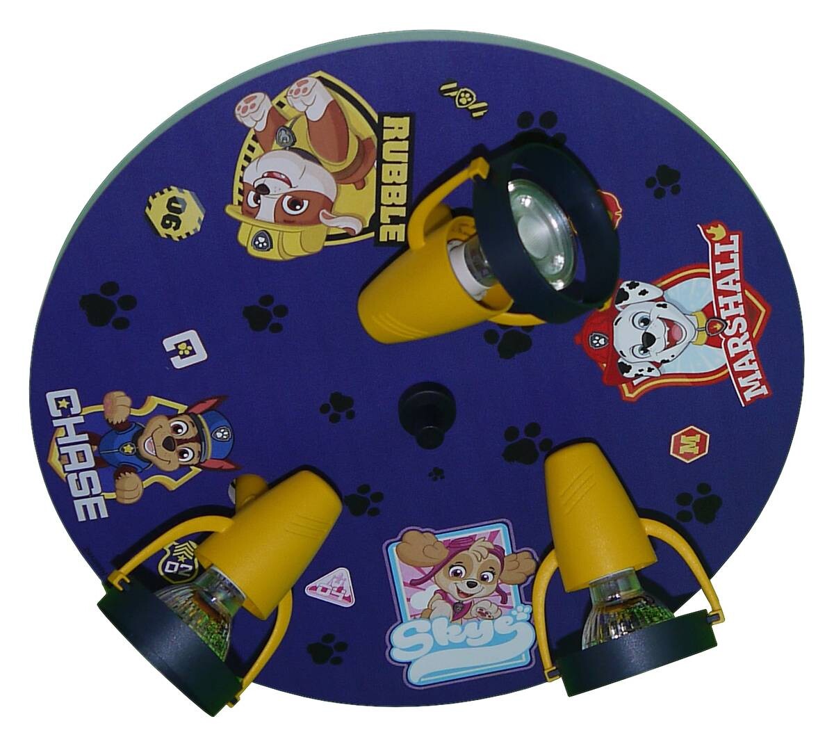 Niermann Strahler Paw Patrol dunkelblau gelb Kunststoff D: ca. 35 cm GU10 3 Brennstellen