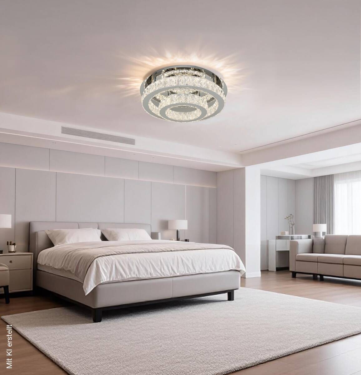 POCOline LED-Deckenleuchte Hanna Metall B/H/L: ca. 50x15,5x50 cm