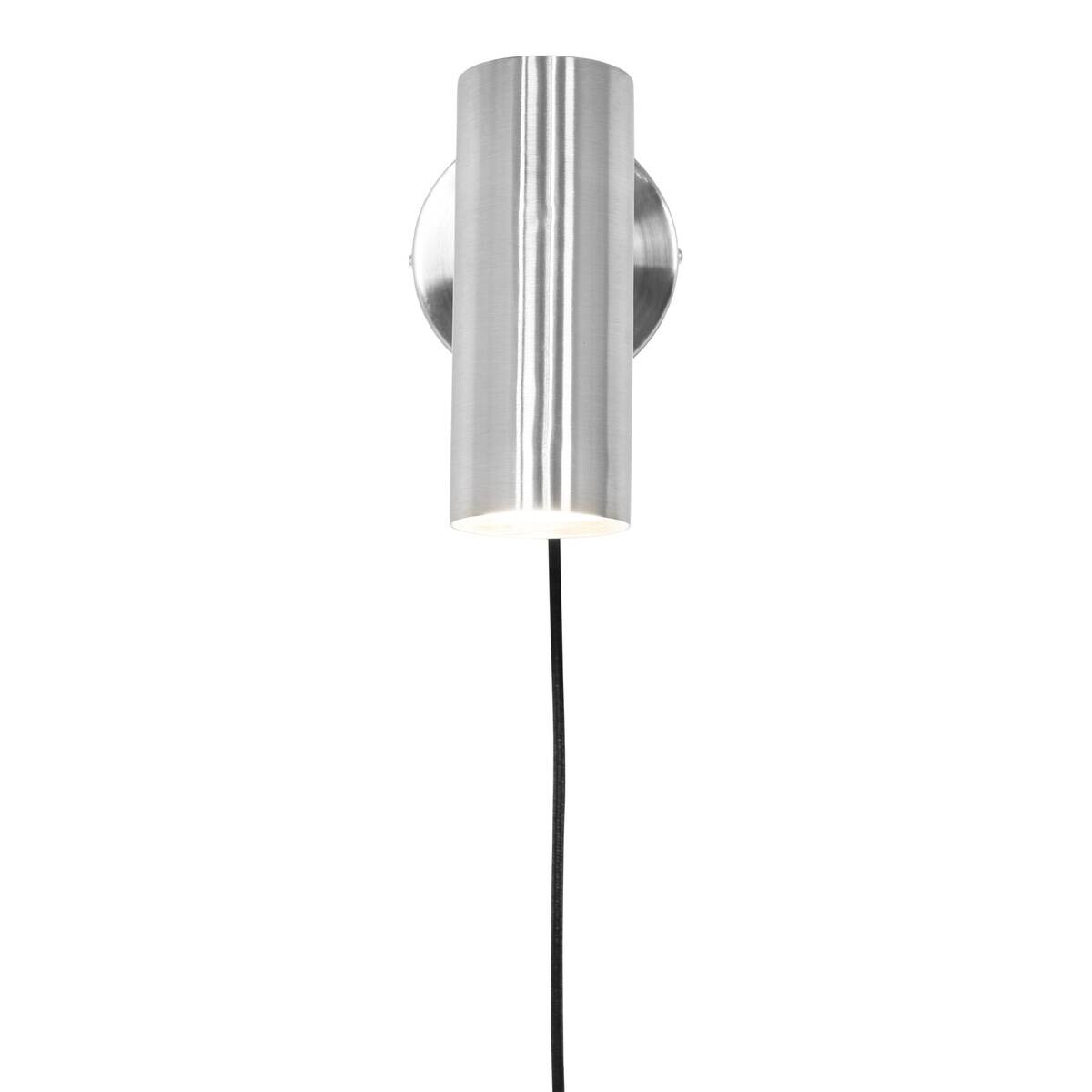 Housenordic Wandleuchte Pariser silber Metall B/H/L: ca. 10x22x15 cm GU10 1 Brennstellen