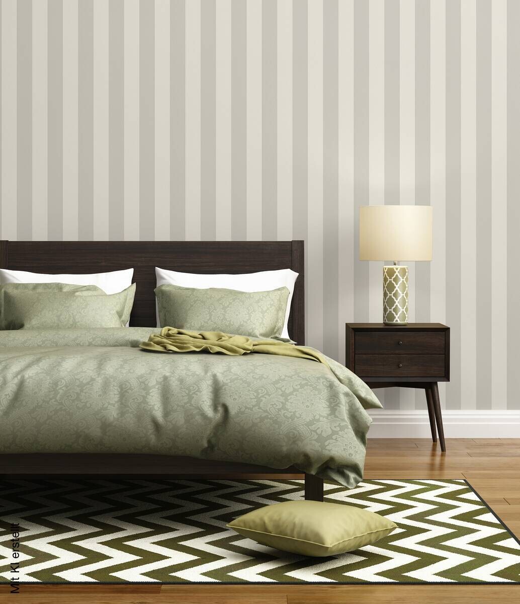 A.S.Creation Vliestapete Trendwall 2 Streifen grau B/L: ca. 53x1005 cm