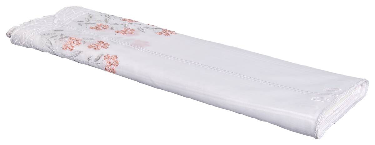 Scheibengardinen-Meterware Nadja rosé gold 100% Polyester H: ca. 60 cm